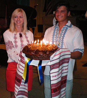 Святковий торт на честь України.