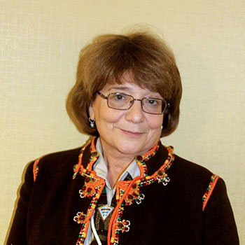 Голова Головної Пластової Булави Марта Кандюк-Кузьмович.